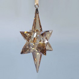Christmas Ornament - 3D Star - Gold Tone - Large